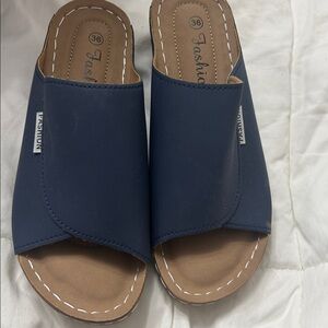Women's Blue Slide Sandals 💥